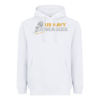 White us navy seabees we build, we fight us navy sweatshirt Heavyweight Hoodie - linhVisuals