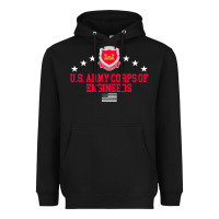 Black us army corps of engineers (usace) pullover hoodie Heavyweight Hoodie - linhVisuals