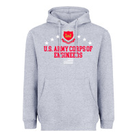 Heather Grey us army corps of engineers (usace) pullover hoodie Heavyweight Hoodie - linhVisuals