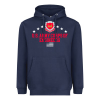 Navy us army corps of engineers (usace) pullover hoodie Heavyweight Hoodie - linhVisuals