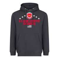 Smoke us army corps of engineers (usace) pullover hoodie Heavyweight Hoodie - linhVisuals
