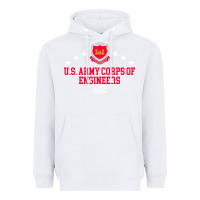 White us army corps of engineers (usace) pullover hoodie Heavyweight Hoodie - linhVisuals