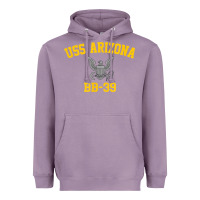 Lavender uss arizona bb 39 battleship t shirt Heavyweight Hoodie - linhVisuals