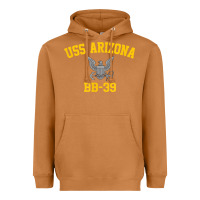 Meerkat uss arizona bb 39 battleship t shirt Heavyweight Hoodie - linhVisuals