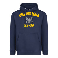 Navy uss arizona bb 39 battleship t shirt Heavyweight Hoodie - linhVisuals