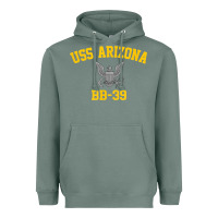 Sage uss arizona bb 39 battleship t shirt Heavyweight Hoodie - linhVisuals