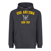 Smoke uss arizona bb 39 battleship t shirt Heavyweight Hoodie - linhVisuals