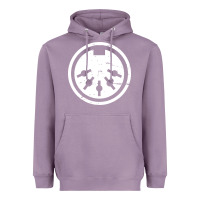Lavender distressed midi plug synthesizer Heavyweight Hoodie - linhVisuals