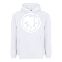 White distressed midi plug synthesizer Heavyweight Hoodie - linhVisuals