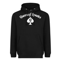 Black queen of spades clothes for women   qos tee t shirt Heavyweight Hoodie - linhVisuals