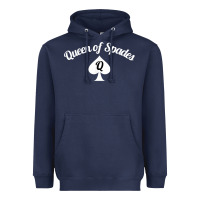 Navy queen of spades clothes for women   qos tee t shirt Heavyweight Hoodie - linhVisuals