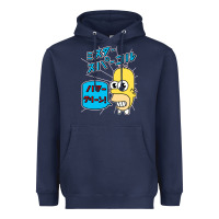 Navy Sparkle simpsons Heavyweight Hoodie - linhVisuals