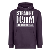 Plum Straight Outta The First 164 Pages Heavyweight Hoodie - linhVisuals