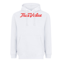 White True Value Merchandise Heavyweight Hoodie - linhVisuals