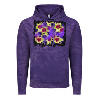 Cloud Purple halloween bat and roses background Vintage Hoodie - BundleAndBundleShop