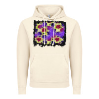Vintage Artic halloween bat and roses background Vintage Hoodie - BundleAndBundleShop