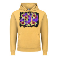 Vintage Mustard halloween bat and roses background Vintage Hoodie - BundleAndBundleShop