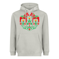 Moon Dust swedish dala horse folk art t shirt Heavyweight Hoodie - linhVisuals