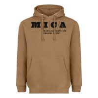 Toasted Coconut Maryland Institute College of Art Heavyweight Hoodie - linhVisuals