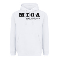 White Maryland Institute College of Art Heavyweight Hoodie - linhVisuals