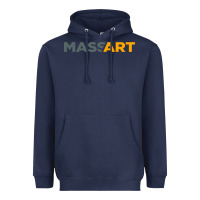Navy Massachusetts College of Art and Design Heavyweight Hoodie - linhVisuals