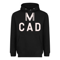 Black Minneapolis College of Art and Design Heavyweight Hoodie - linhVisuals