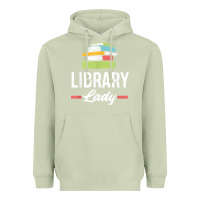 Matcha womens funny library lady librarian library assistant t shirt Heavyweight Hoodie - linhVisuals