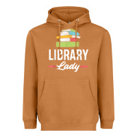 Meerkat womens funny library lady librarian library assistant t shirt Heavyweight Hoodie - linhVisuals