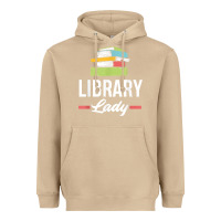Mushroom womens funny library lady librarian library assistant t shirt Heavyweight Hoodie - linhVisuals