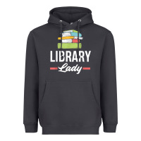 Smoke womens funny library lady librarian library assistant t shirt Heavyweight Hoodie - linhVisuals