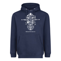 National Park Service, Skull Animals Hiking Camping Eliments T Shirt Heavyweight Hoodie | Teevron