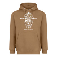 Toasted Coconut national park service, skull animals hiking camping eliments t shirt Heavyweight Hoodie - linhVisuals