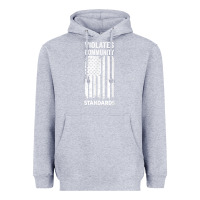 Heather Grey violates community standards apparel community t shirt Heavyweight Hoodie - linhVisuals