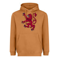 Meerkat lion rampant of scotland, royal banner, royal arms, scottish pride Heavyweight Hoodie - linhVisuals