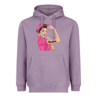 Lavender believe cancer awareness women gift Heavyweight Hoodie - linhVisuals
