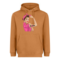 Meerkat believe cancer awareness women gift Heavyweight Hoodie - linhVisuals
