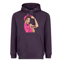 Plum believe cancer awareness women gift Heavyweight Hoodie - linhVisuals