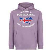 Lavender what part of eyjafjallajökull don't you understand raglan baseball te Heavyweight Hoodie - linhVisuals