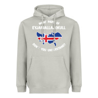 Moon Dust what part of eyjafjallajökull don't you understand raglan baseball te Heavyweight Hoodie - linhVisuals