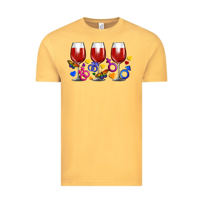 Pride Wine Cups Vintage Tee by FaDigitalArtStudio | Teevron