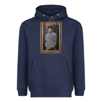 Navy seinfeld the kramer portrait t shirt Heavyweight Hoodie - linhVisuals