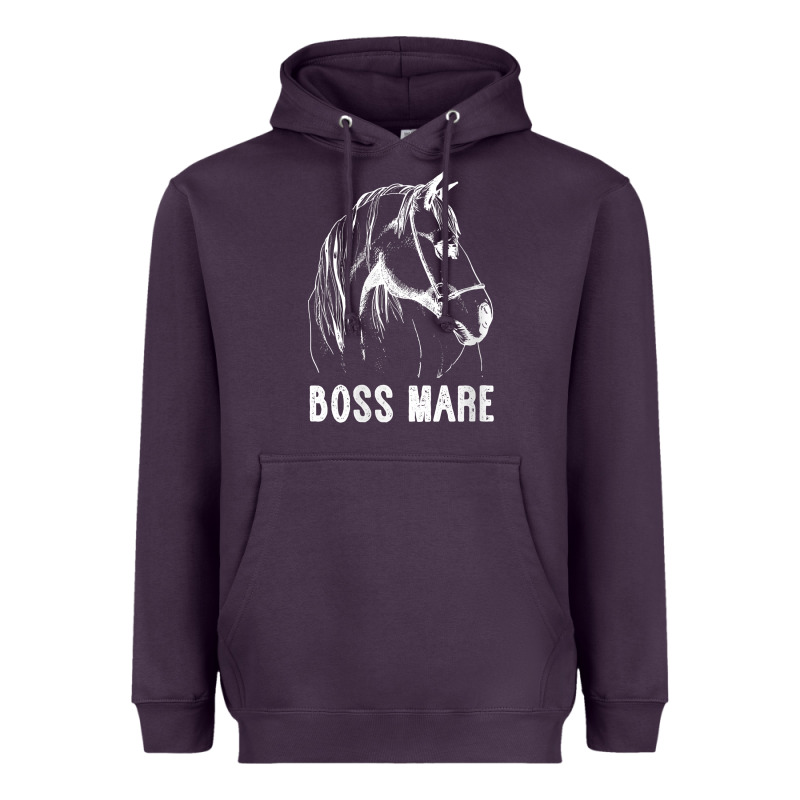 Womens Boss Mare Horseback Riding Equestrians Men Horse Women Gift V N Heavyweight Hoodie by linhVisuals | Teevron