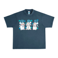 Midnight Navy snowman winter bbs Urban Heavy Tee - BundleAndBundleShop