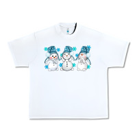 White snowman winter bbs Urban Heavy Tee - BundleAndBundleShop