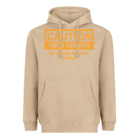 Caution New Student Driver Funny Heavyweight Hoodie | Teevron