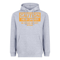 Heather Grey caution new student driver funny Heavyweight Hoodie - linhVisuals