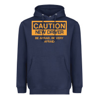 Navy caution new student driver funny Heavyweight Hoodie - linhVisuals