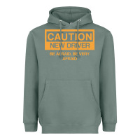 Sage caution new student driver funny Heavyweight Hoodie - linhVisuals