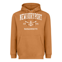 Meerkat newburyport ma vintage crossed oars & boat anchor sports t shirt Heavyweight Hoodie - linhVisuals