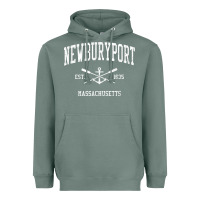 Sage newburyport ma vintage crossed oars & boat anchor sports t shirt Heavyweight Hoodie - linhVisuals
